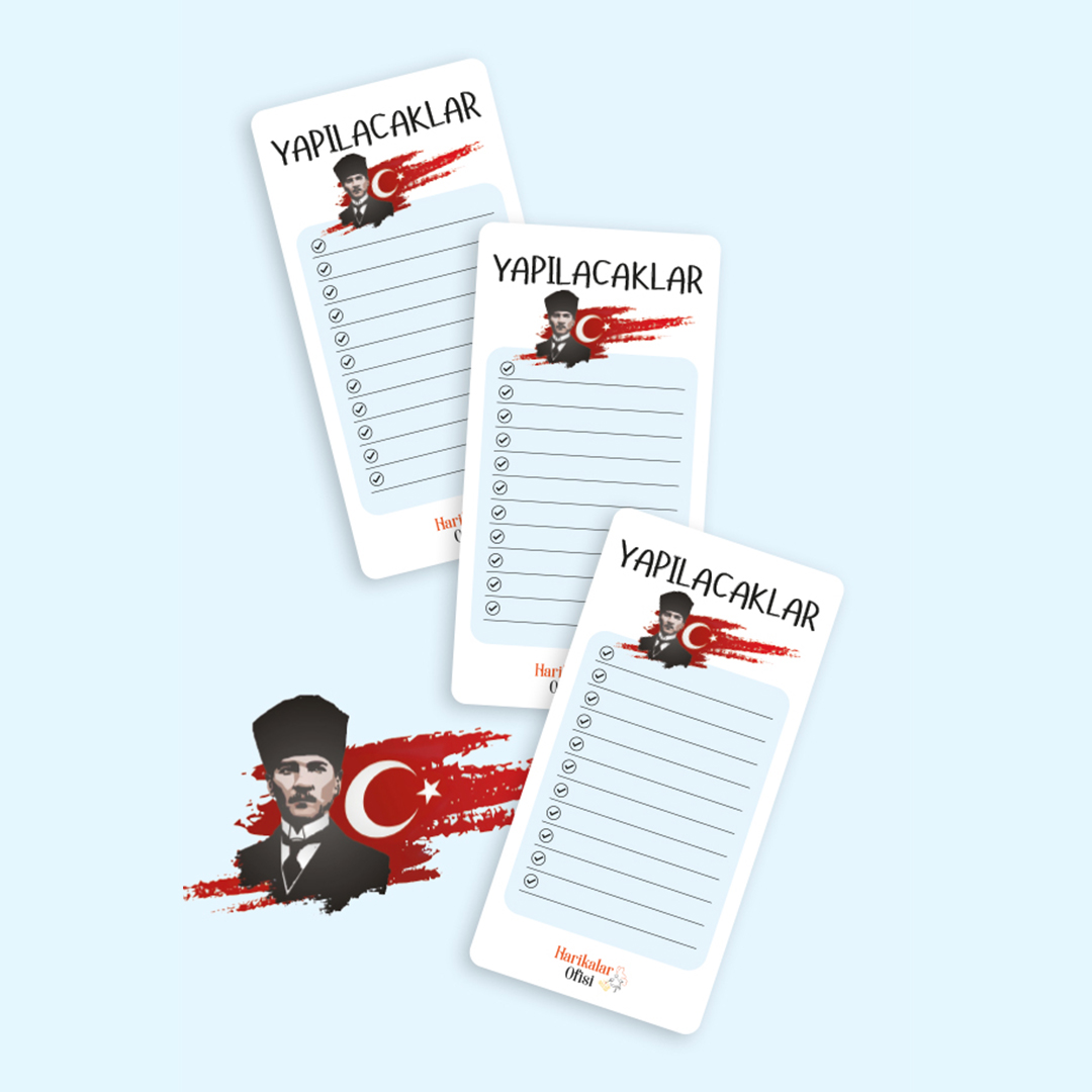 Atatürk Tasarımlı 3'lü Planlayıcı Set Atatürk Tasarımlı 3'lü Planlayıcı Set