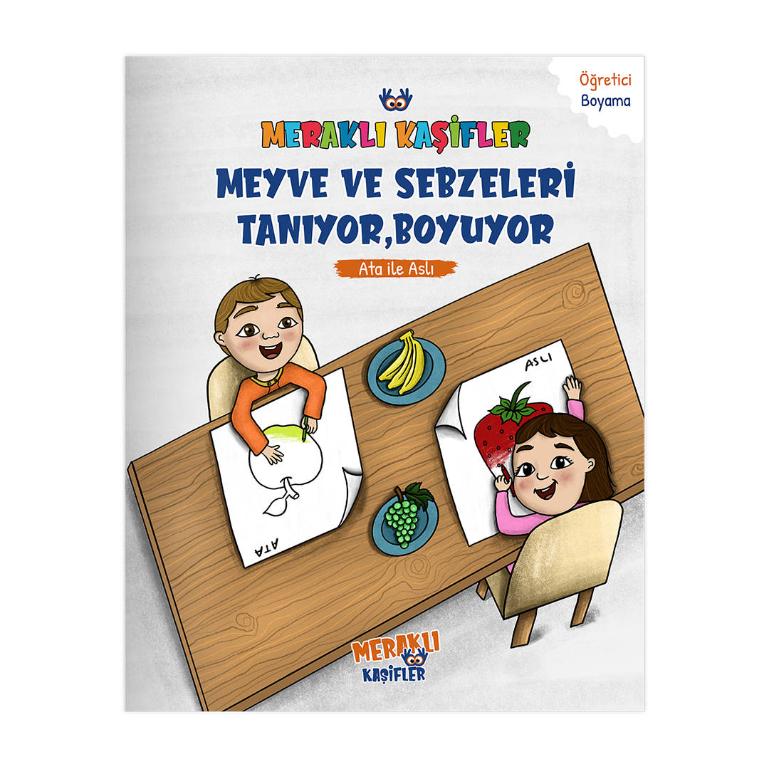 Meraklı Kaşifler Ata İle Aslı Meyve ve Sebzeleri Tanıyor, Boyuyor Meraklı Kaşifler Ata İle Aslı Meyve ve Sebzeleri Tanıyor, Boyuyor