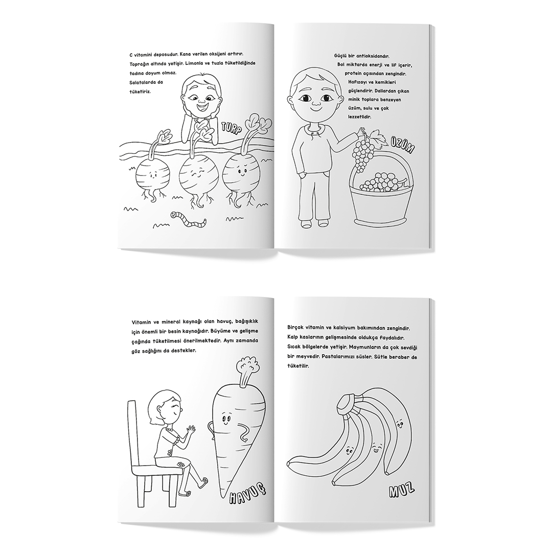 Meraklı Kaşifler Ata İle Aslı Meyve ve Sebzeleri Tanıyor, Boyuyor Meraklı Kaşifler Ata İle Aslı Meyve ve Sebzeleri Tanıyor, Boyuyor