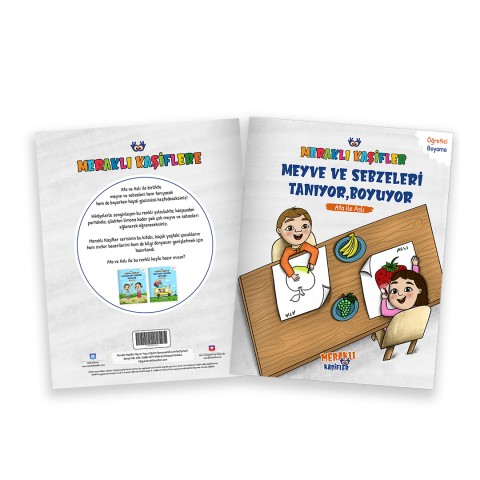 Meraklı Kaşifler Ata İle Aslı Meyve ve Sebzeleri Tanıyor, Boyuyor