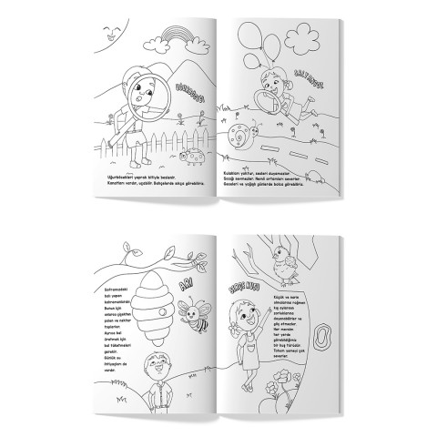 Meraklı Kaşifler Öğretici Boyama Seti (3 Kitap)