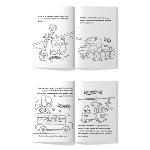 Meraklı Kaşifler Öğretici Boyama Seti (3 Kitap)